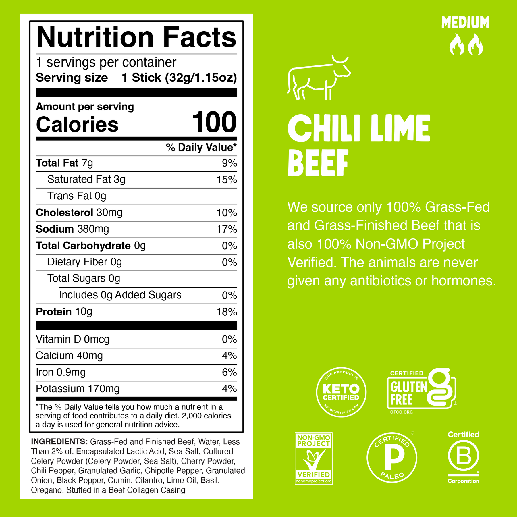 Chili Lime Beef - Lite Beef
