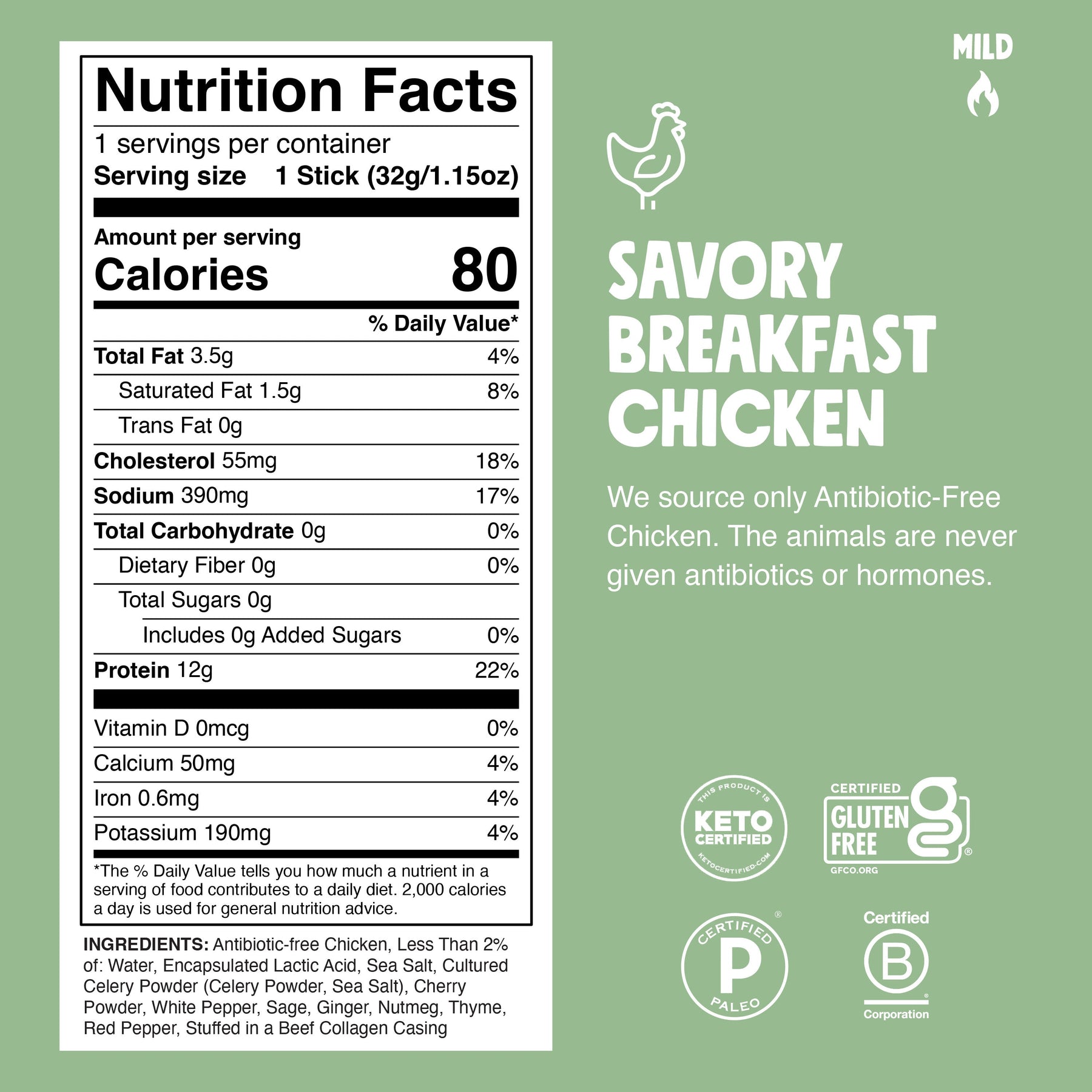Savory Breakfast Chicken - Lite Stock Classic