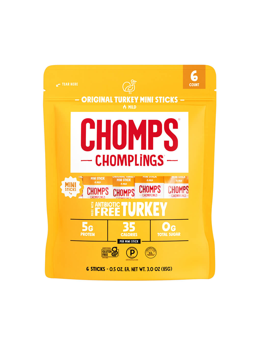 6 ct. Original Turkey Chomplings - Active Choice